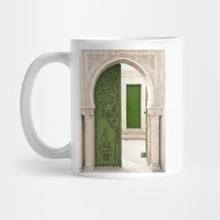 Arabic doorway in Tunisia Mug